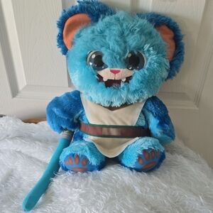 Star Wars Build-A-Bear Blue Furry Ewok Jedi Plush with Lightsaber – 2013‎ Hasbro